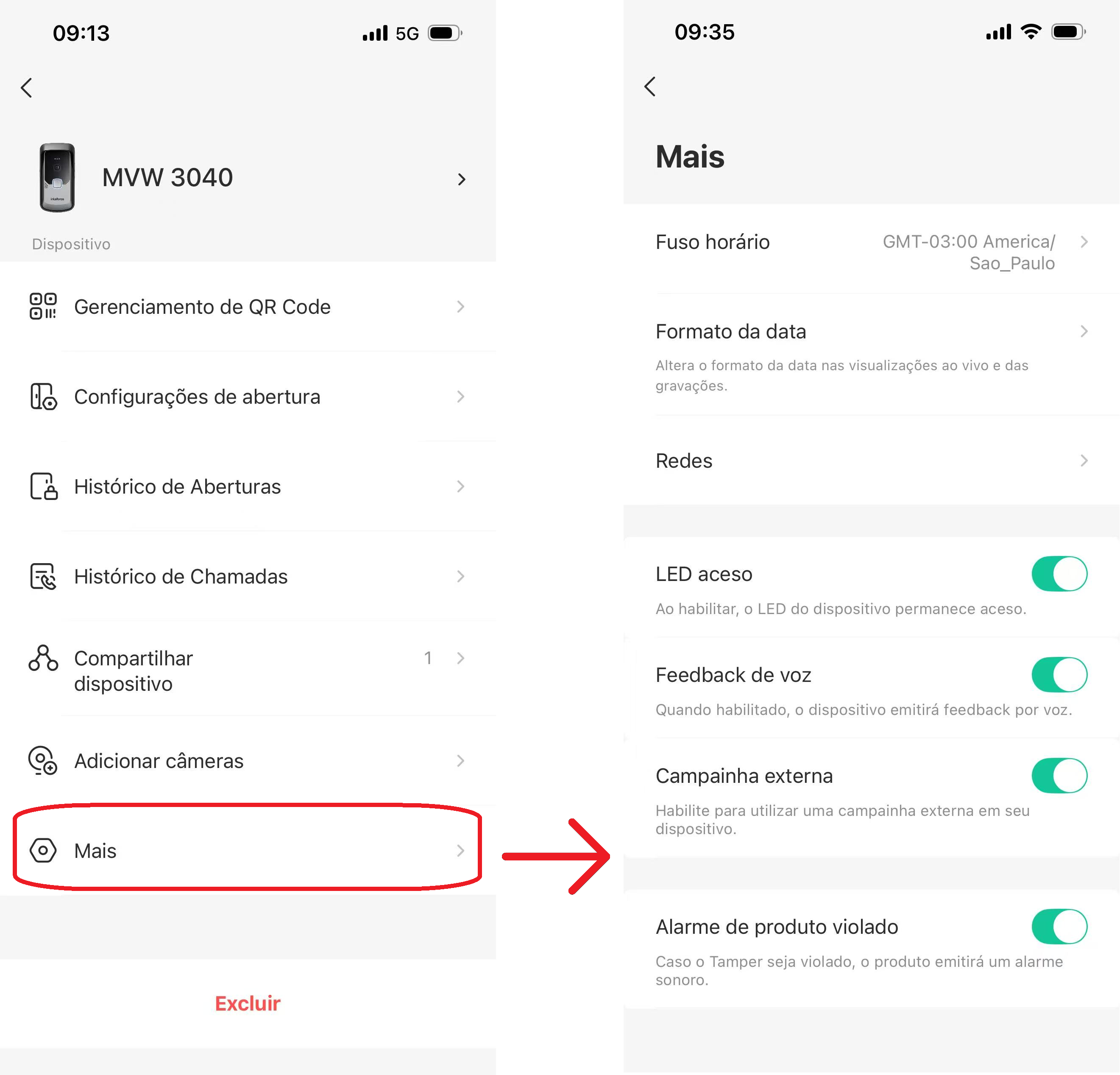 Configurações Adicionais